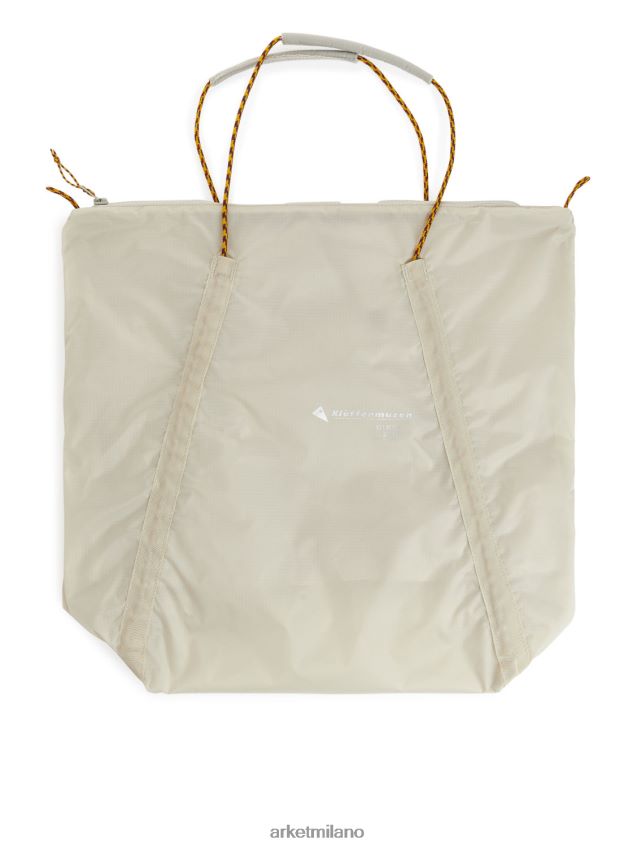 vestiario esso ARKET uomini borsa tote klattermusen gebo beige 6F0F6L1214
