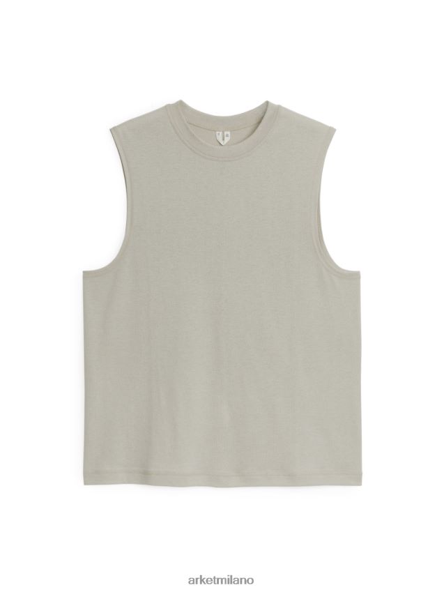 vestiario esso ARKET uomini canotta in rete attiva beige 6F0F6L1217