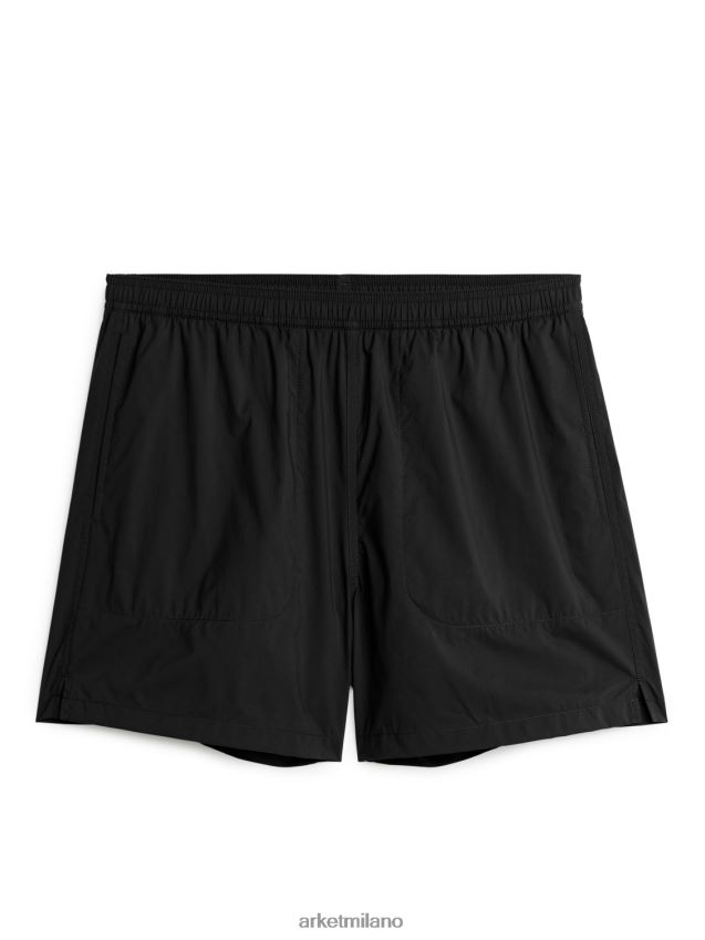 vestiario esso ARKET uomini pantaloncini elasticizzati attivi nero 6F0F6L1202