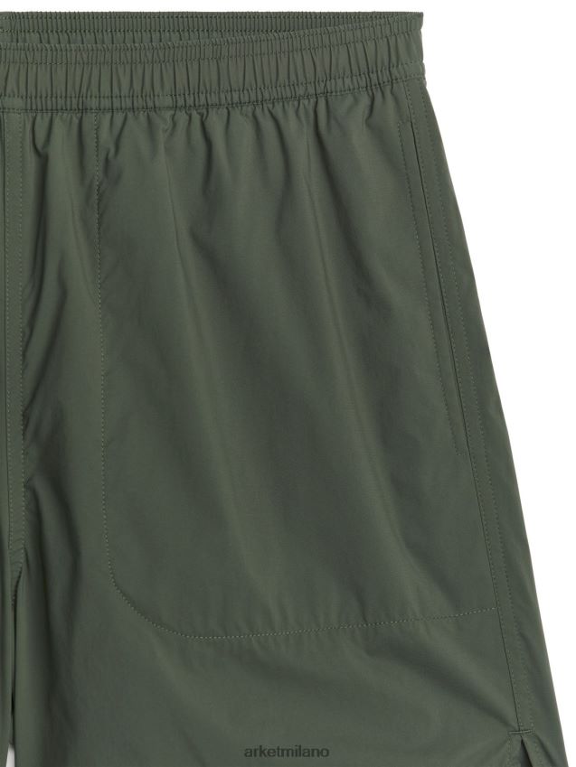 vestiario esso ARKET uomini pantaloncini elasticizzati attivi verde scuro 6F0F6L1213