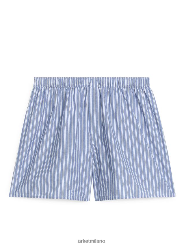 vestiario esso ARKET uomini boxer in cotone intrecciato, set da 2 a strisce blu 6F0F6L1228