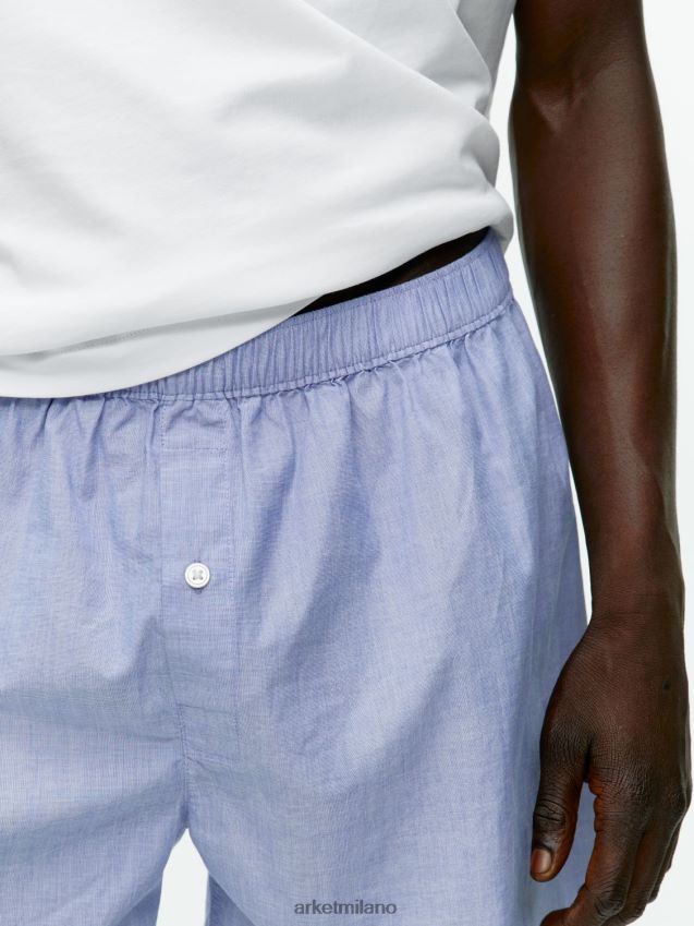 vestiario esso ARKET uomini boxer in cotone intrecciato, set da 2 a strisce blu 6F0F6L1228