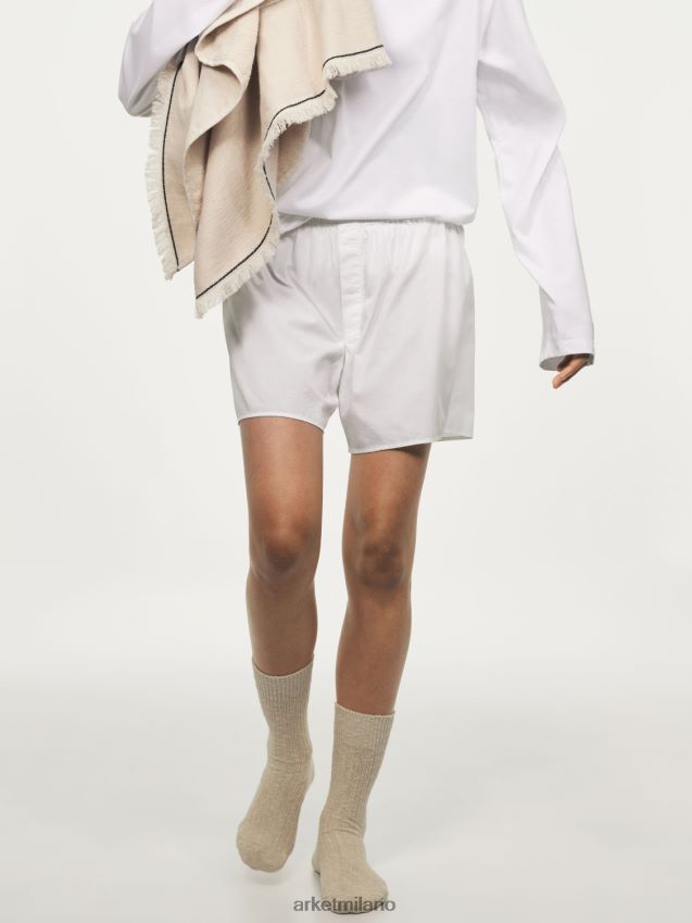 vestiario esso ARKET uomini boxer in cotone intrecciato, set da 2 blu bianco 6F0F6L1229