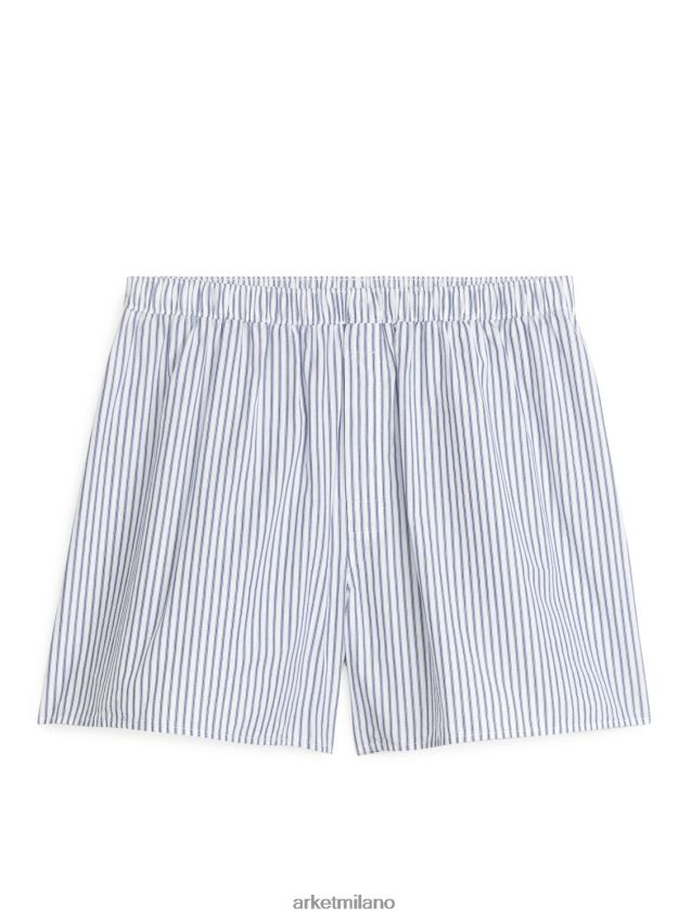 vestiario esso ARKET uomini boxer in cotone intrecciato, set da 2 blu scuro/righe 6F0F6L1232