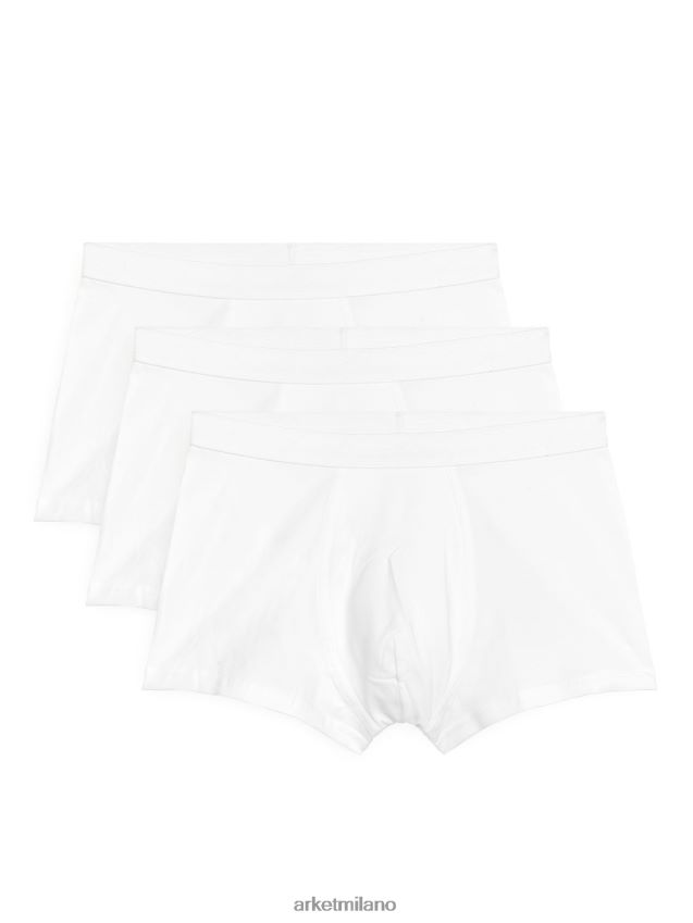 vestiario esso ARKET uomini boxer in cotone pima, set da 3 bianco 6F0F6L1222