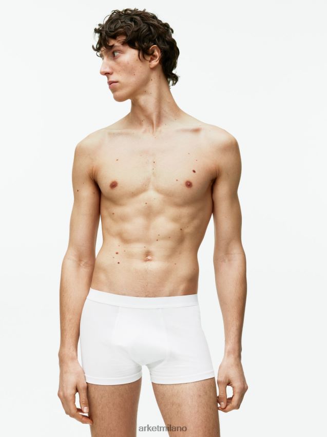 vestiario esso ARKET uomini boxer in cotone pima, set da 3 bianco 6F0F6L1222