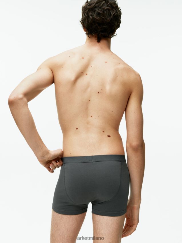 vestiario esso ARKET uomini boxer in cotone pima, set da 3 grigio scuro 6F0F6L1231