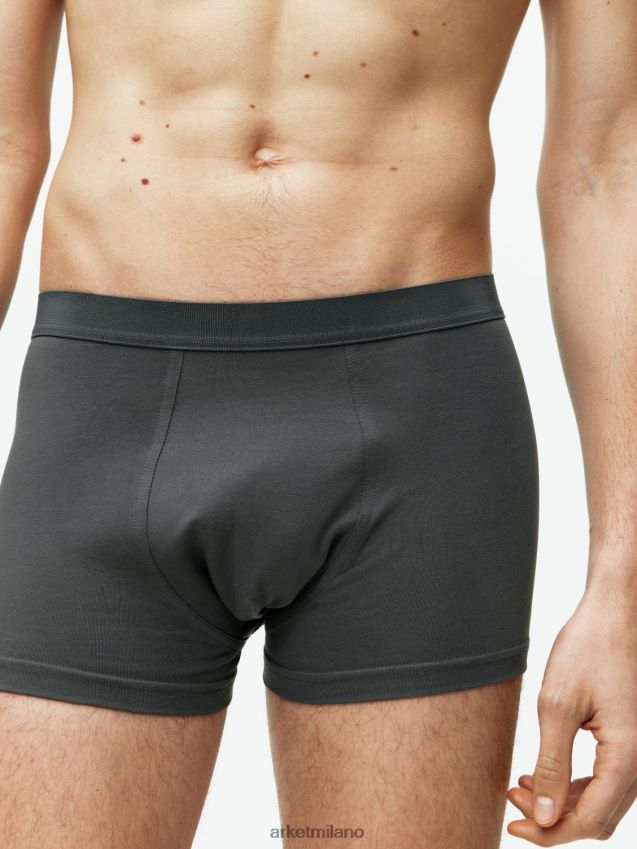 vestiario esso ARKET uomini boxer in cotone pima, set da 3 grigio scuro 6F0F6L1231