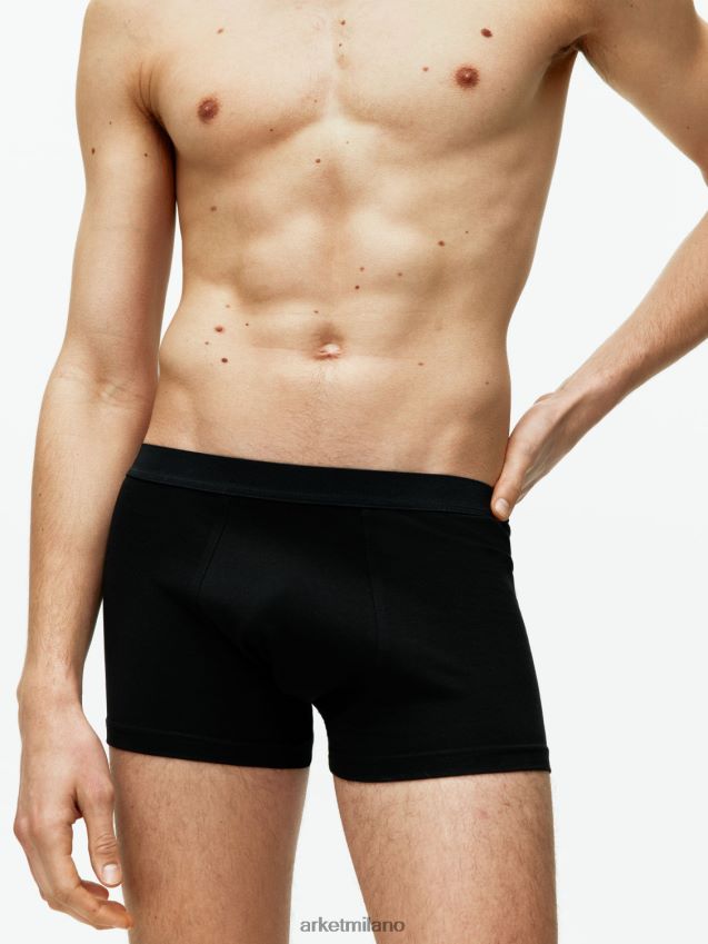 vestiario esso ARKET uomini boxer in cotone pima, set da 3 nero 6F0F6L1225