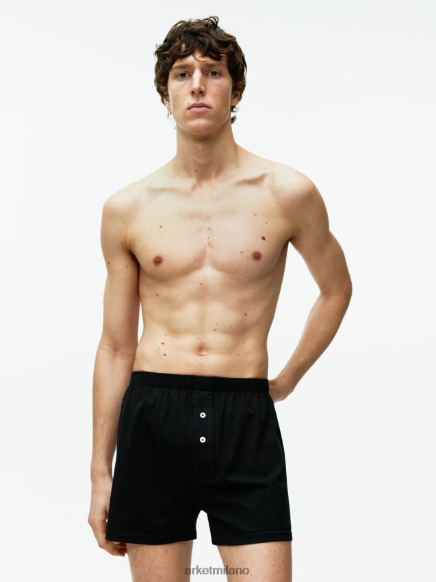 vestiario esso ARKET uomini boxer in jersey di cotone pima, set da 2 nero 6F0F6L1234