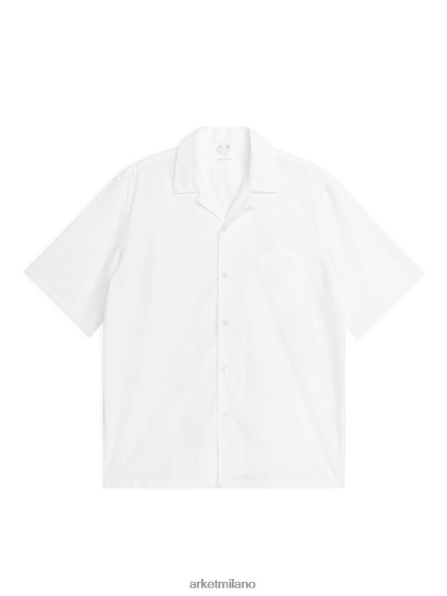 vestiario esso ARKET uomini camicia del resort bianco 6F0F6L930