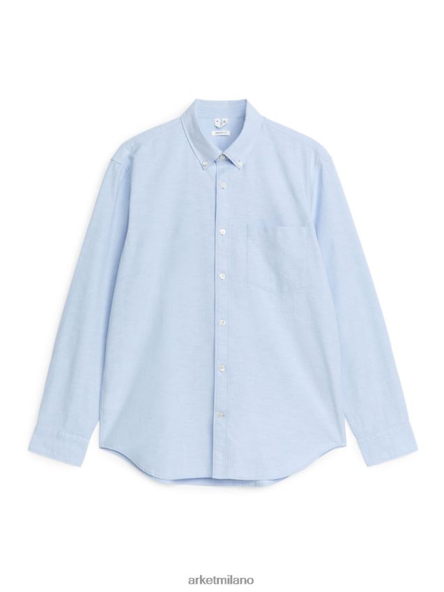 vestiario esso ARKET uomini camicia oxford azzurro 6F0F6L974