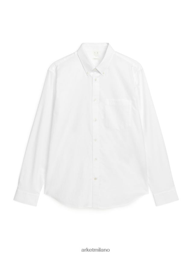vestiario esso ARKET uomini camicia oxford bianco 6F0F6L971