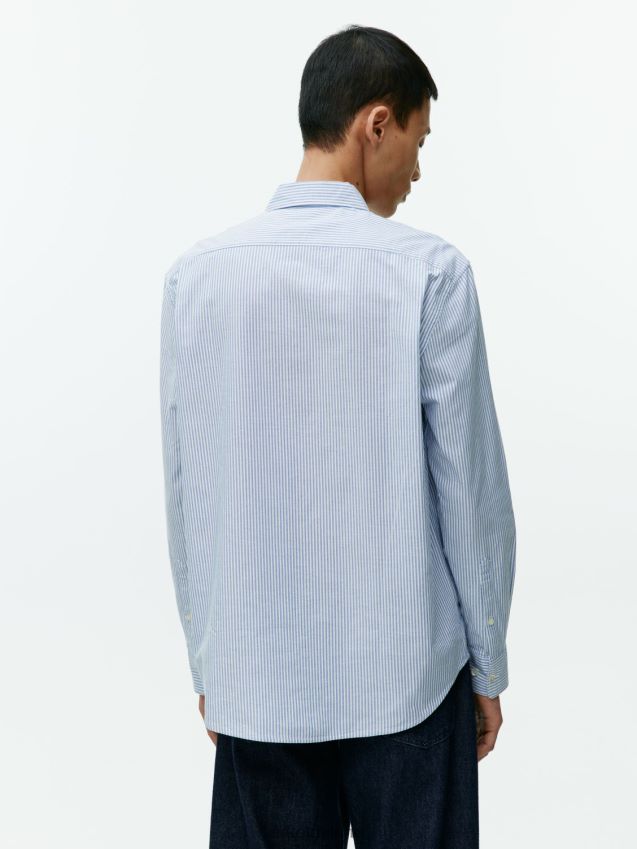 vestiario esso ARKET uomini camicia oxford blu/righe 6F0F6L973