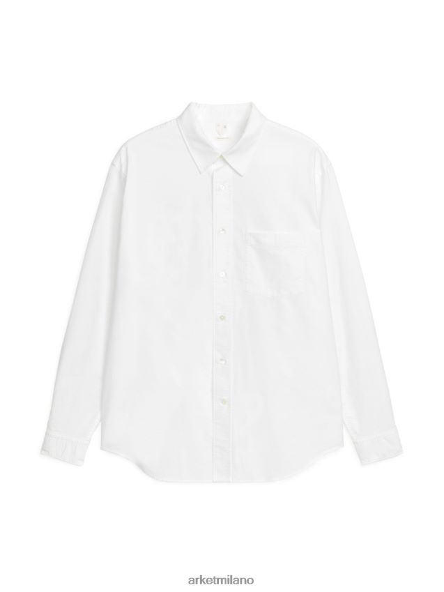vestiario esso ARKET uomini camicia oxford rilassata bianco 6F0F6L970