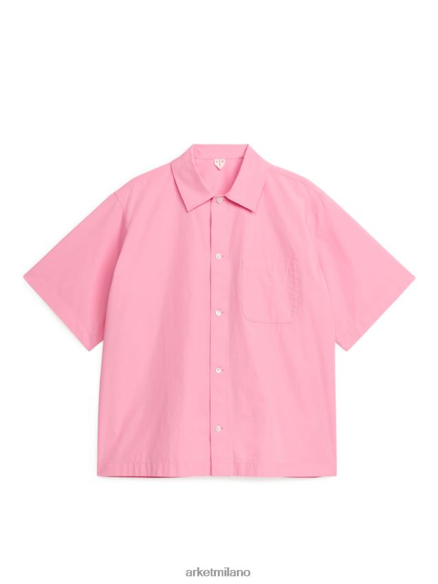vestiario esso ARKET uomini camicia tinta in capo rosa 6F0F6L950