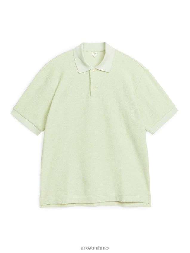 vestiario esso ARKET uomini polo in spugna pistacchio 6F0F6L1040