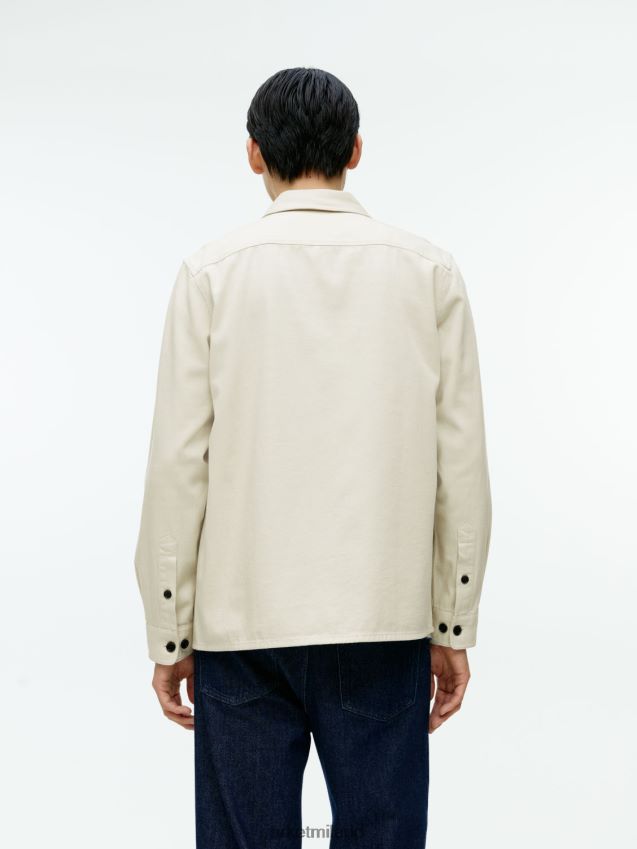 vestiario esso ARKET uomini sovracamicia in twill di cotone ecru 6F0F6L975