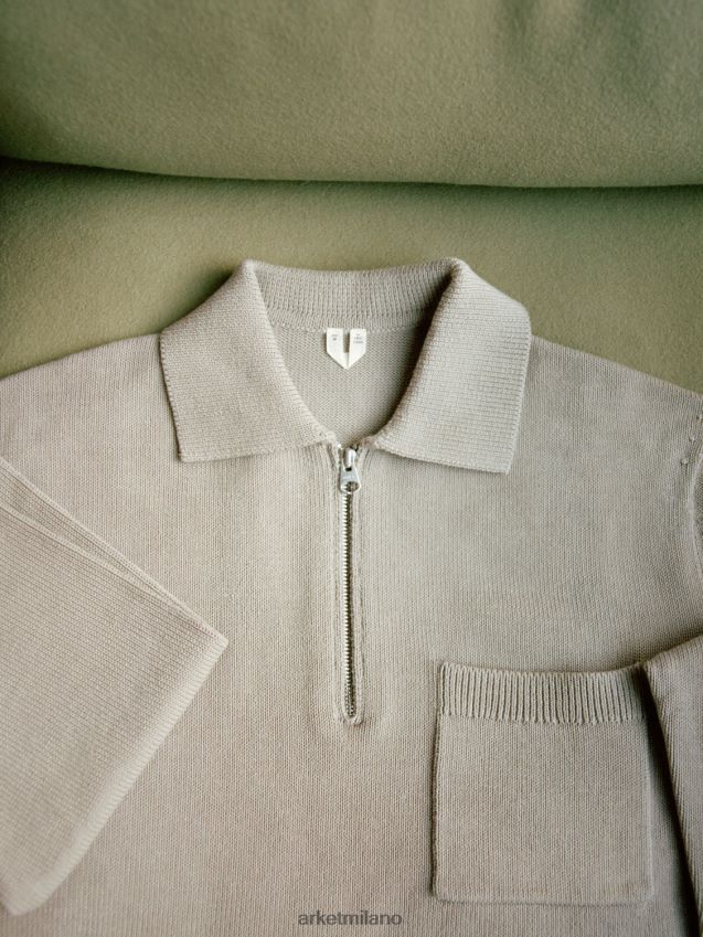 vestiario esso ARKET uomini sovracamicia in twill di cotone ecru 6F0F6L975