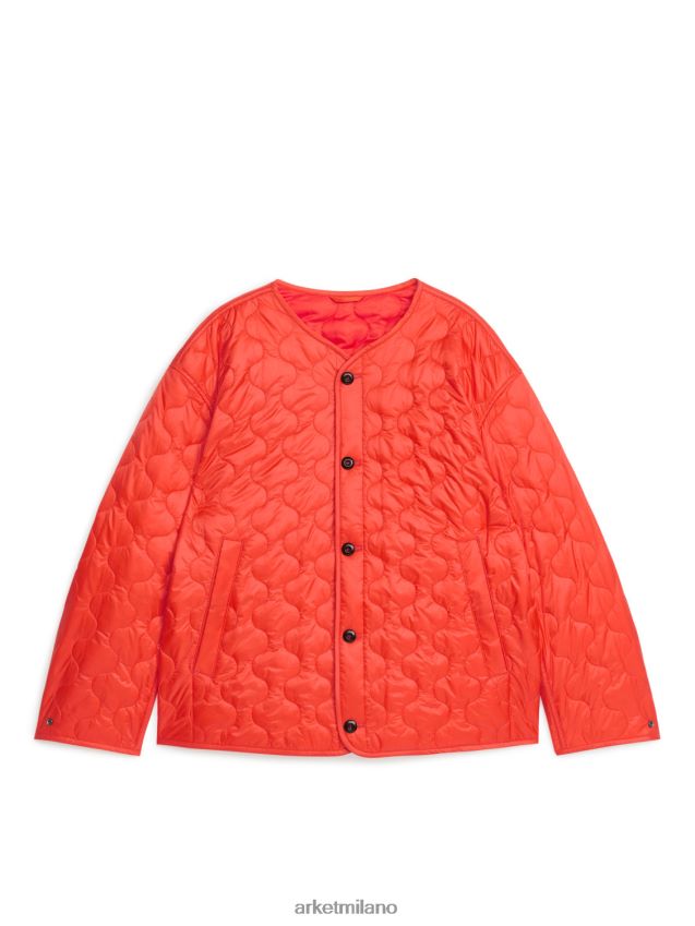 vestiario esso ARKET and MR PORTER uomini giacca foderata trapuntata arancia 6F0F6L1164