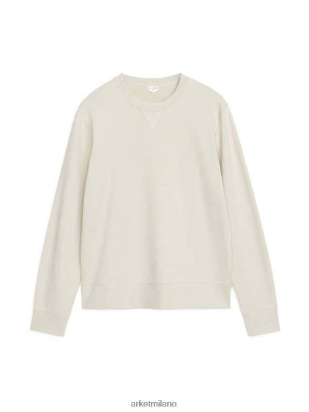 vestiario esso ARKET uomini felpa in spugna francese beige 6F0F6L916