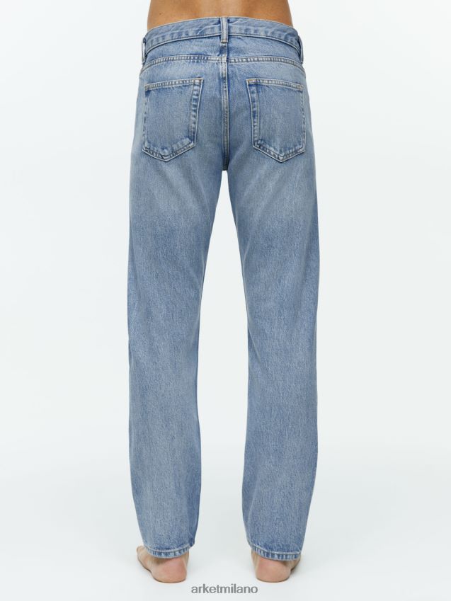 vestiario esso ARKET uomini Park jeans dritti dal taglio corto azzurro 6F0F6L1107