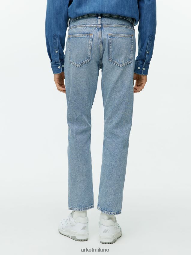 vestiario esso ARKET uomini Park jeans dritti dal taglio corto azzurro 6F0F6L1107