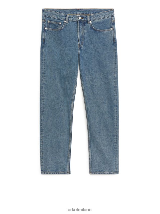 vestiario esso ARKET uomini Park jeans dritti dal taglio corto blu 6F0F6L1108