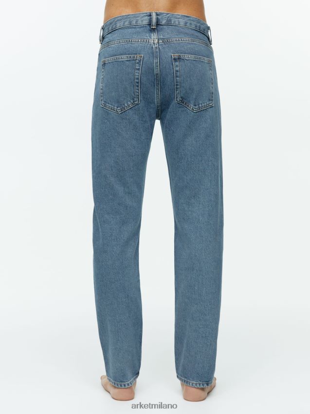 vestiario esso ARKET uomini Park jeans dritti dal taglio corto blu 6F0F6L1108
