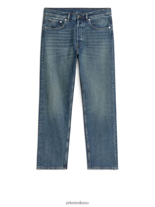 vestiario esso ARKET uomini jeans affusolati rilassati sulla costa blu scuro 6F0F6L1098
