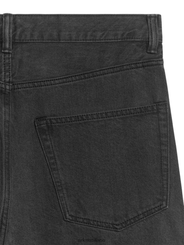 vestiario esso ARKET uomini jeans affusolati rilassati sulla costa nero lavato 6F0F6L1099