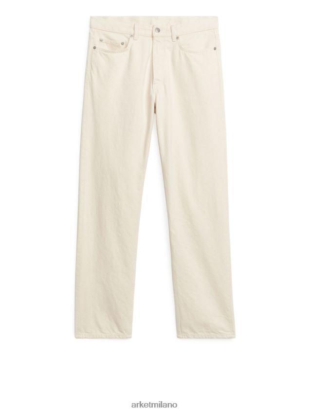 vestiario esso ARKET uomini jeans dritti larghi oceanici ecru 6F0F6L1095