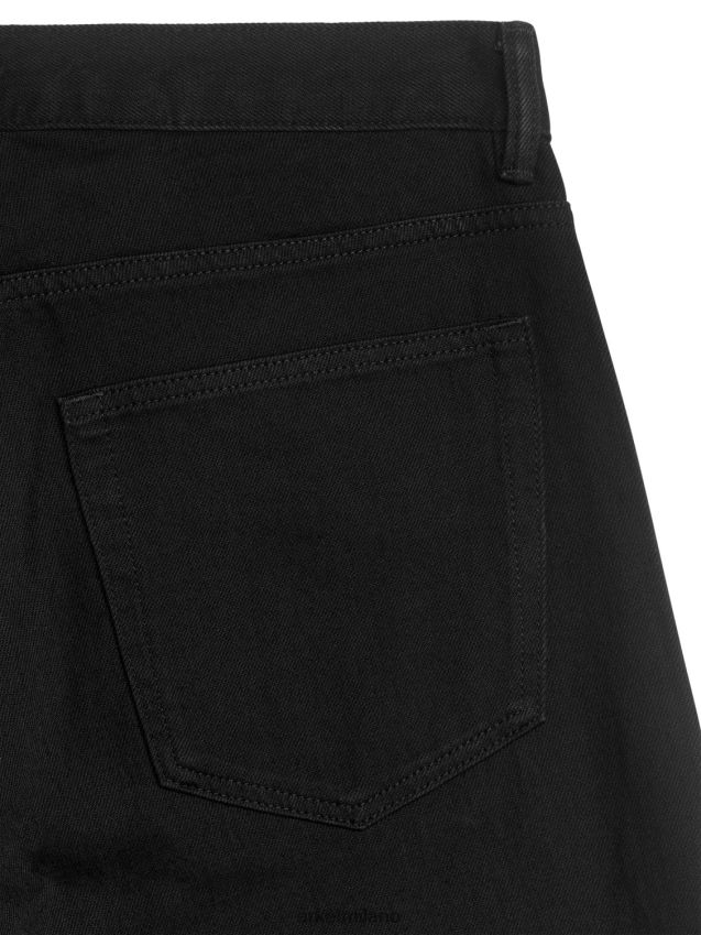 vestiario esso ARKET uomini jeans dritti larghi oceanici nero 6F0F6L1109