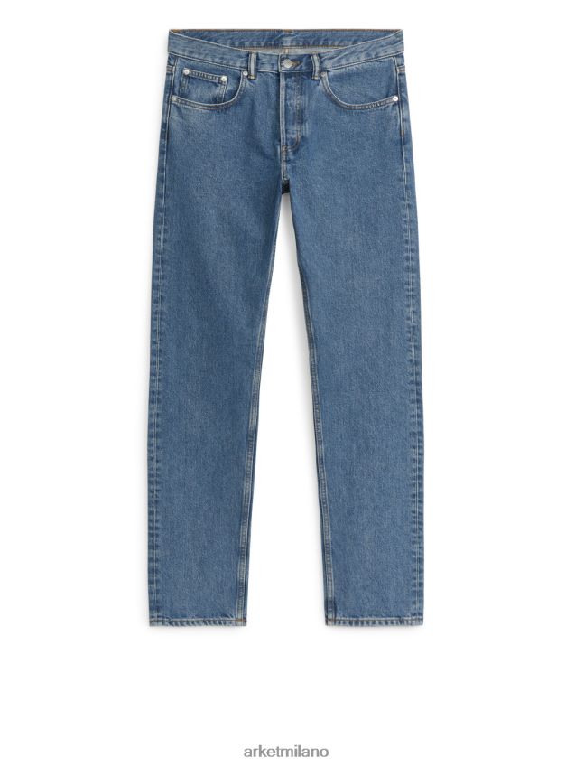 vestiario esso ARKET uomini parcheggiare jeans dritti regolari metà blu 6F0F6L1100