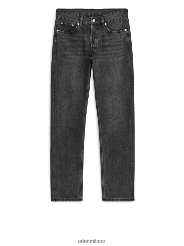vestiario esso ARKET uomini parcheggiare jeans dritti regolari nero lavato 6F0F6L1097