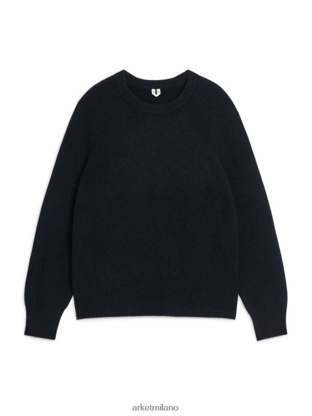 vestiario esso ARKET uomini Maglia in misto alpaca-merino blu scuro 6F0F6L1185