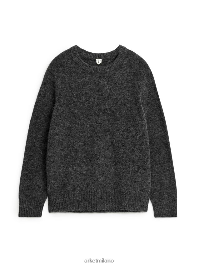 vestiario esso ARKET uomini Maglia in misto alpaca-merino grigio scuro 6F0F6L1193