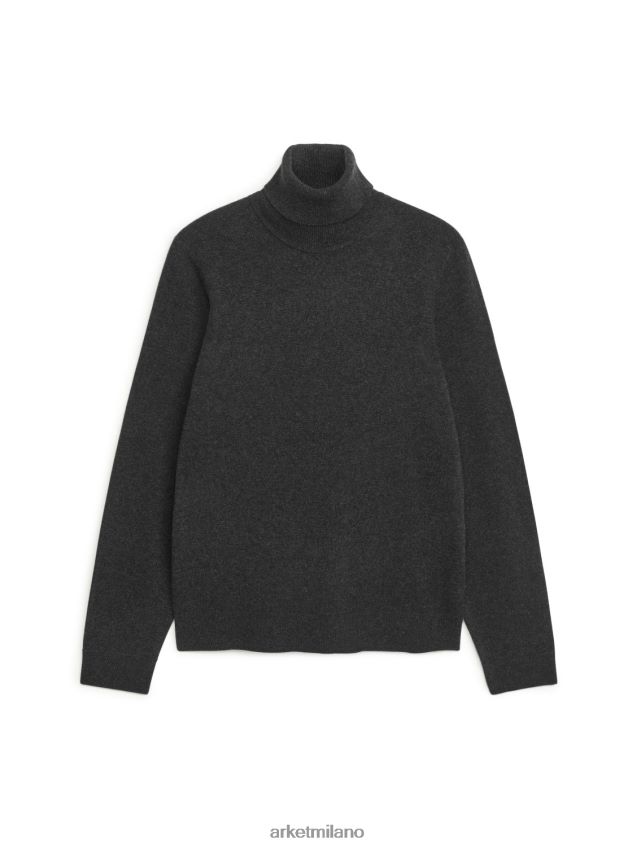 vestiario esso ARKET uomini dolcevita in cashmere antracite 6F0F6L1189