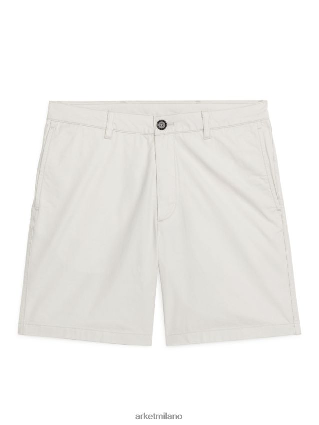 vestiario esso ARKET uomini pantaloncini di cotone bianco 6F0F6L1117