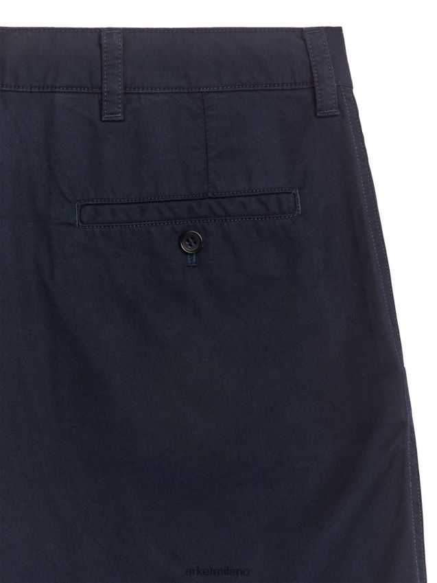 vestiario esso ARKET uomini pantaloncini di cotone blu scuro 6F0F6L1116