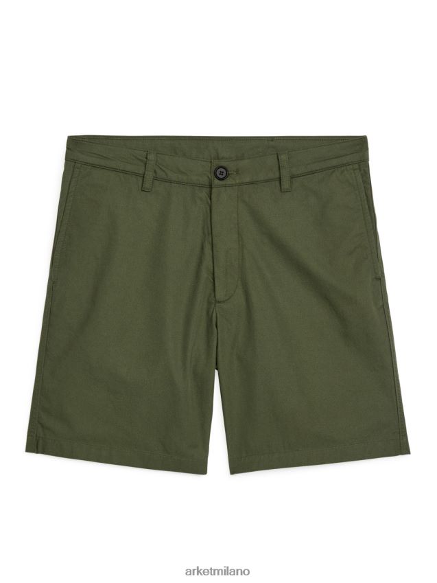 vestiario esso ARKET uomini pantaloncini di cotone verde 6F0F6L1114
