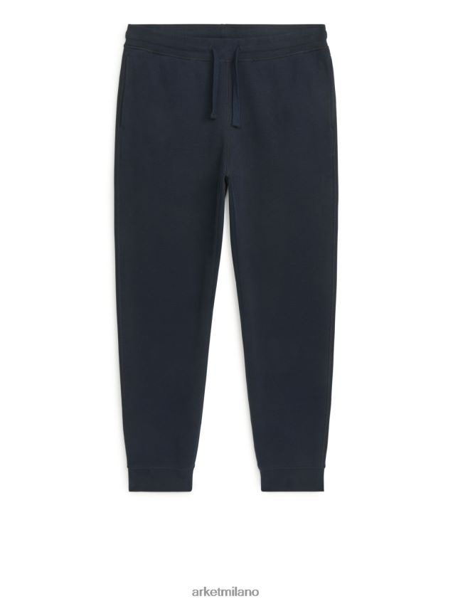 vestiario esso ARKET uomini pantaloni da salotto in jersey blu scuro 6F0F6L1092