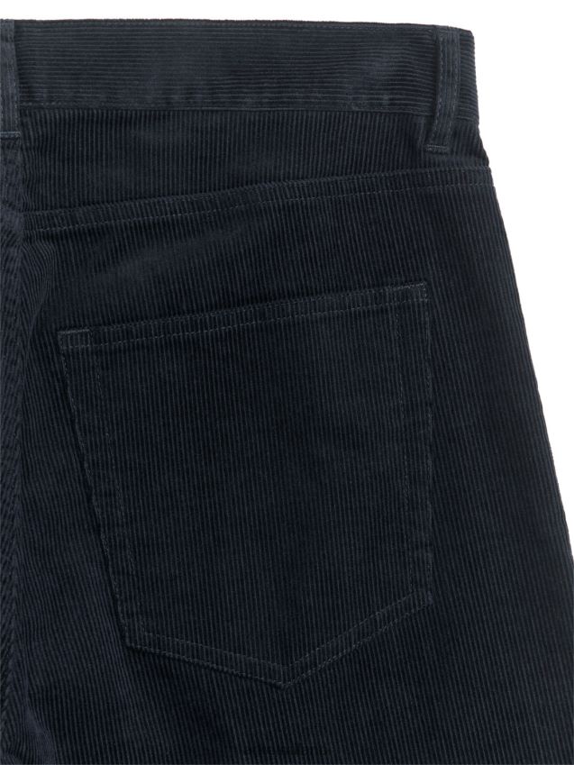 vestiario esso ARKET uomini pantaloni larghi di velluto a coste nero 6F0F6L1077