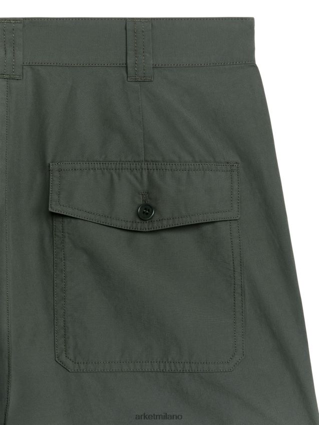 vestiario esso ARKET uomini pantaloni pratici larghi verde kaki 6F0F6L1063