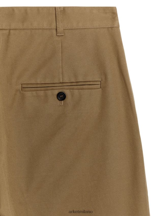 vestiario esso ARKET uomini pantaloni sartoriali dalla vestibilità ampia marrone 6F0F6L1067